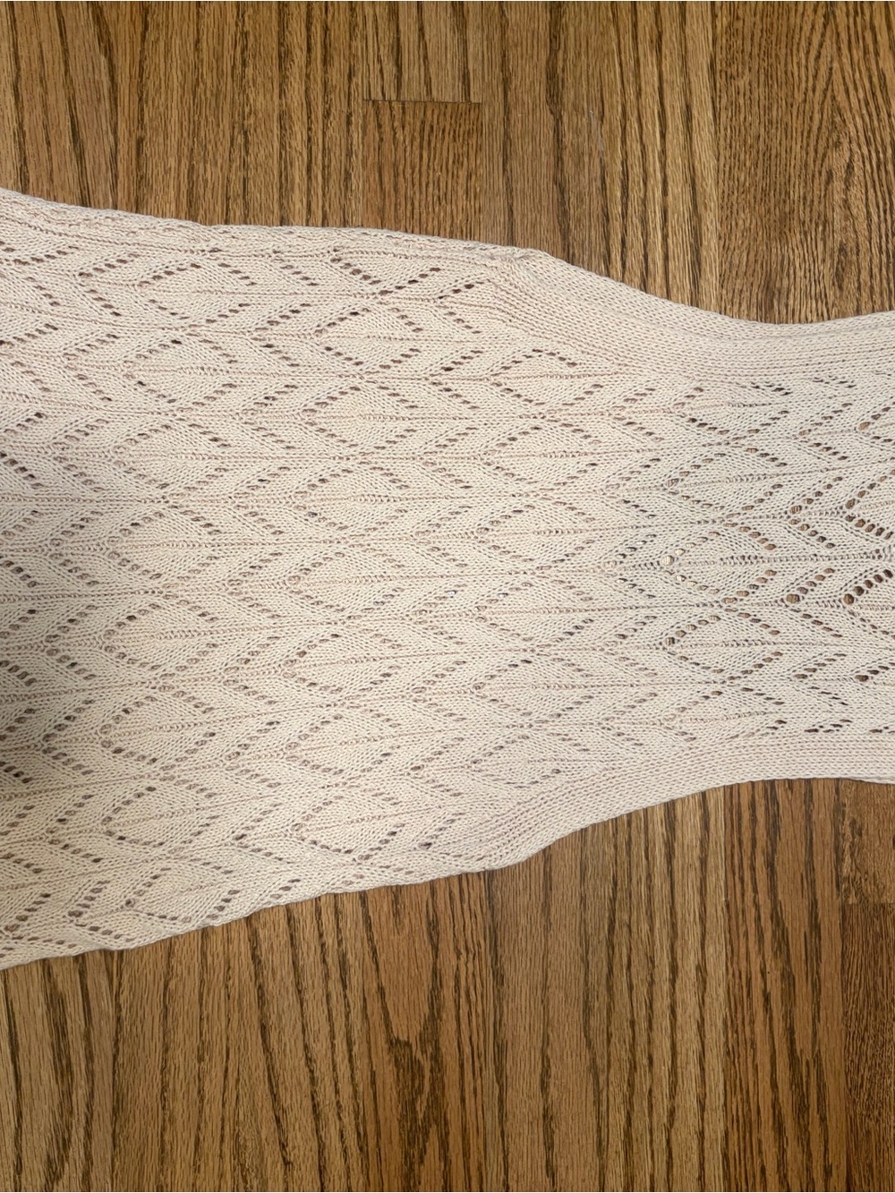 Angel Kiss Cream Open-Knit Racerback Tank - Picture 2 of 6